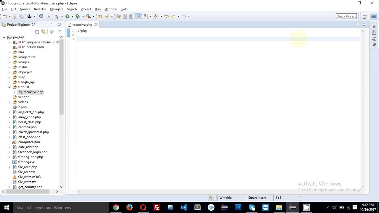 recursion in  programming or PHP