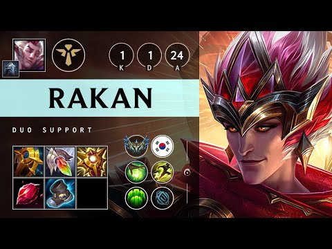 Rakan Support vs Taric - KR Challenger Patch 25.S1.2
