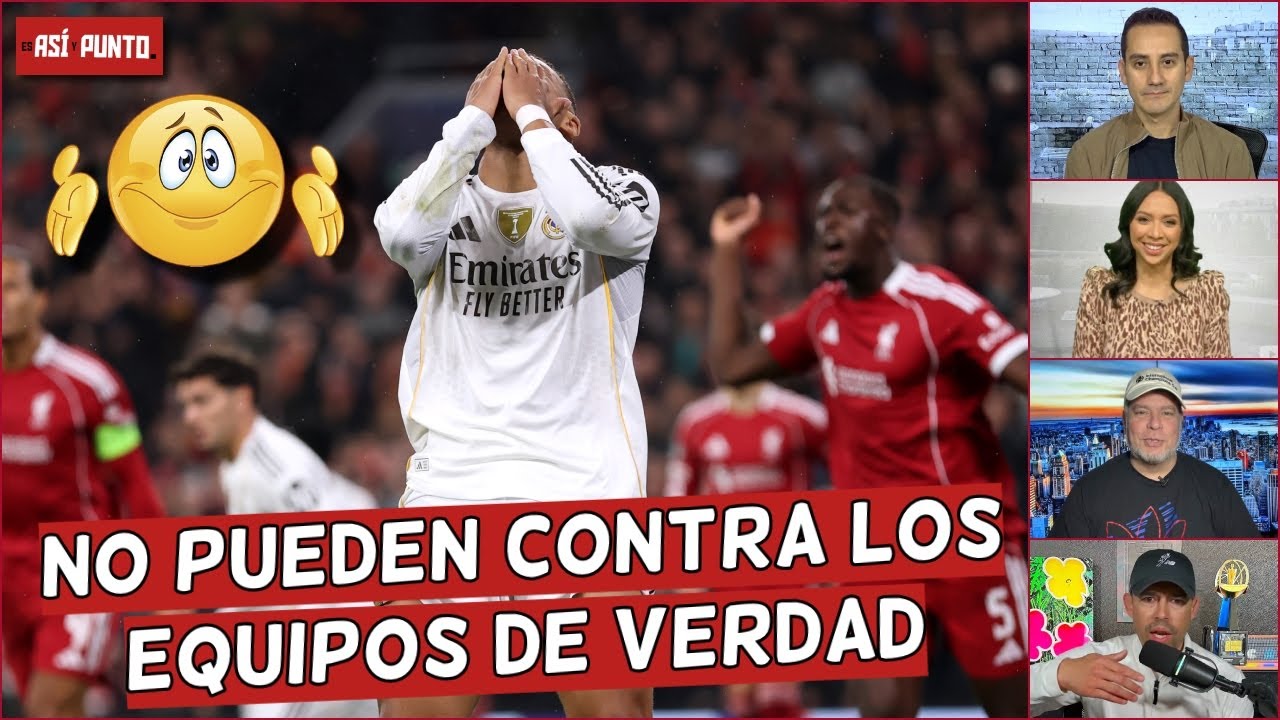 REAL MADRID NO SABE GANAR ante EQUIPOS GRANDES y se vio vs LIVERPOOL en CHAMPIONS | Es Así y Punto