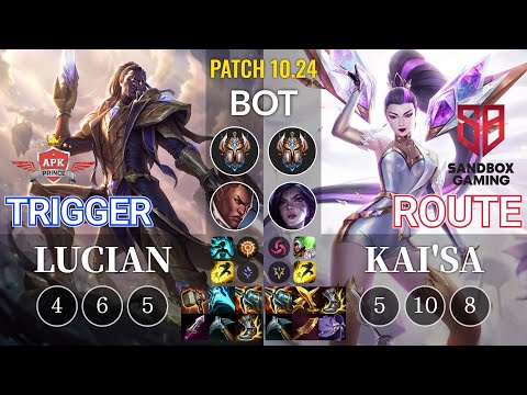 APK Trigger Lucian vs SB Route Kai'Sa Bot - KR Patch 10.24