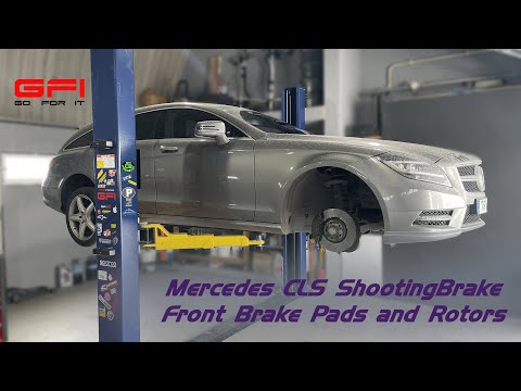 How to change front brake pads and rotors - Mercedes CLS ShootingBrake