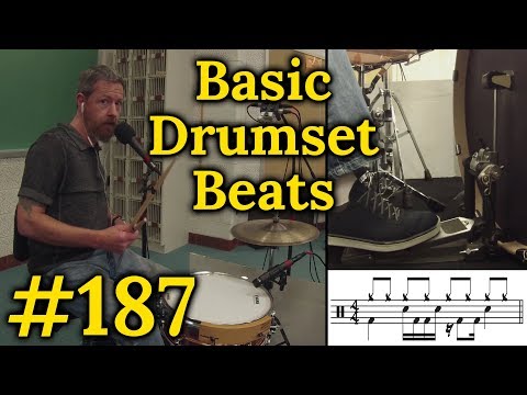 Drumset Basic Beats #187 - Snare Drum Variations