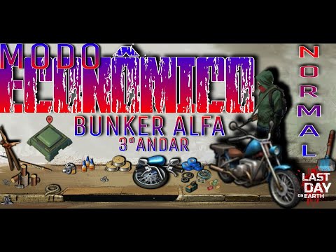 🔴 MODO ECONÔMICO 3° ANDAR BUNKER ALFA!!! - Last Day On Earth: Survivor 🔴