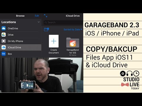 Copy Files to iCloud Drive in GarageBand for iOS 2.3 - Understand the Basics (iPhone/iPad/iOS11) Video