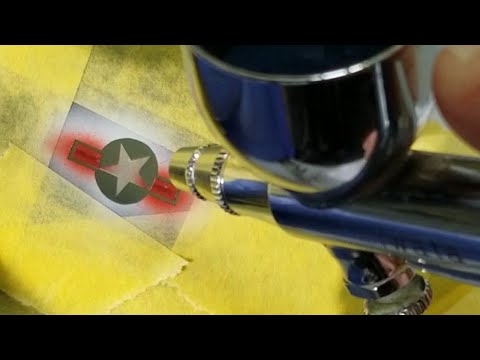 How To Paint US Insignia on Scale Models with Custom Made Paint Masks