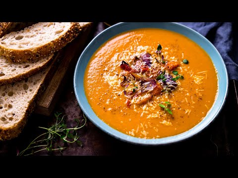 So much flavour in a bowl! | My super tasty Roasted Vegetable Soup recipe.