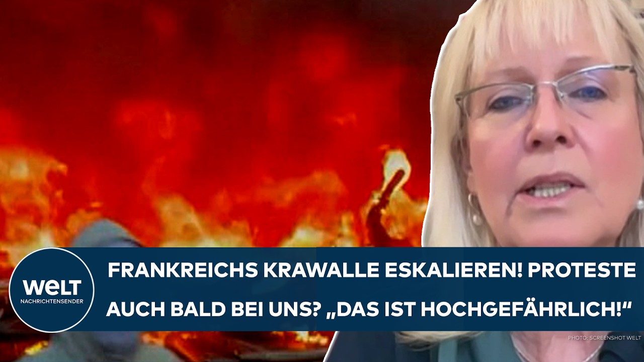 FRANKREICH IM AUSNAHMEZUSTAND: "Das ist hochgefährlich" - Gewalt-Proteste auch bald bei uns?