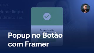 Criando Popup no Botão com Framer -  Passo a Passo