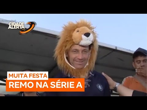 Remo fans celebrate promotion to the Brazilian elite league with a party in Belém.