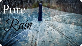 ASMR Relaxation 💦 Rain Falling on an Umbrella - 1 Hour Sleep &amp; Study Aid (White Noise, No Thunder)