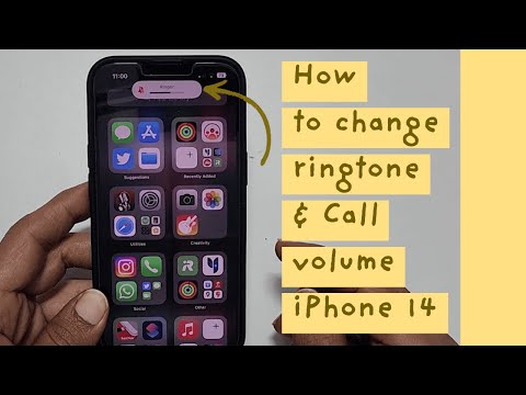 How to change the ringtone volume in iPhone 14