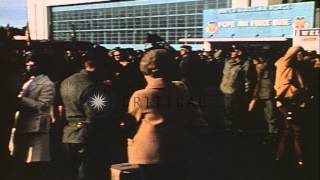 Families greet United States Army Special Forces soldiers as they return at Pope ...HD Stock Footage