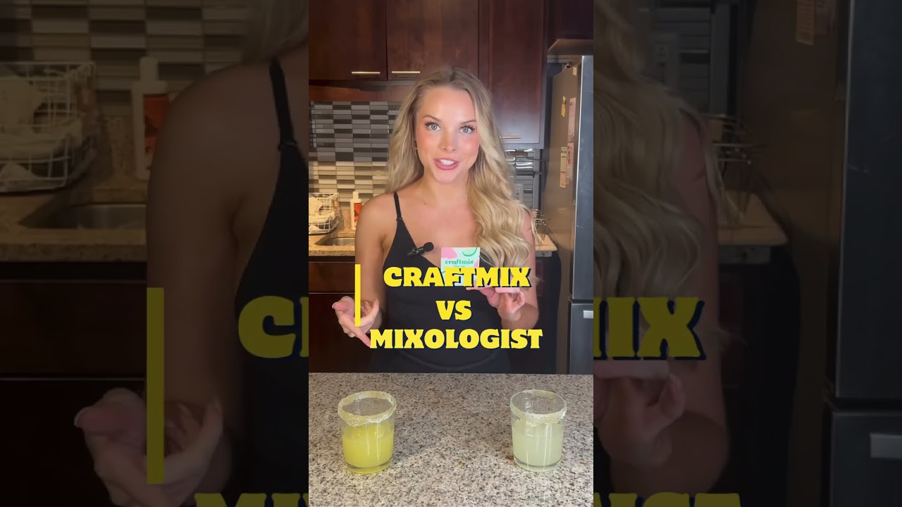 Can Craftmix beat a mixologist? 🤔🍹 Tune in to find out #craftmix #cocktail #mocktails #mocktail