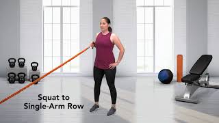 Squat to Single-Arm Row exercise video thumbnail