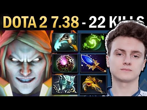 Invoker Gameplay Miracle with 22 Kills and Lamp - Dota 2 7.38