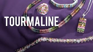 Clear Crystal Quartz, Multi-Color Agate, and Black Tourmaline 18k Yellow Gold Over Brass Necklace Related Video Thumbnail