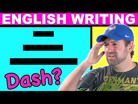 HYPHEN or EN-DASH or EM-DASH? (Improve Your English Writing!)
