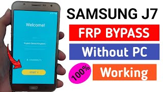 Samsung Galaxy J7 (SM J700F) FRP Unlock or Google Account Bypass || Without PC || 2023