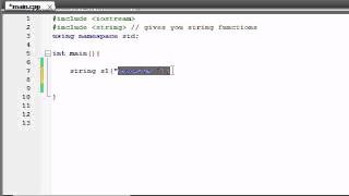 Buckys C++ Programming Tutorials - 71 - string Class and string Functions