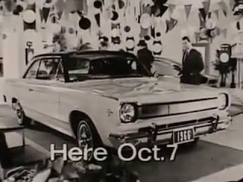 Vintage Old 1960's AMC American Motors Rogue Car Commercial 1966