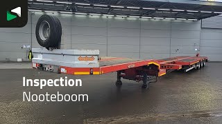 العربات نصف المقطورة عربة مقطورة مسطحة منخفضة Nooteboom OSDS-48-03V 3 axles Extendable 680cm TUV 04/26 Steering Axle | صورة 4 - Autoline