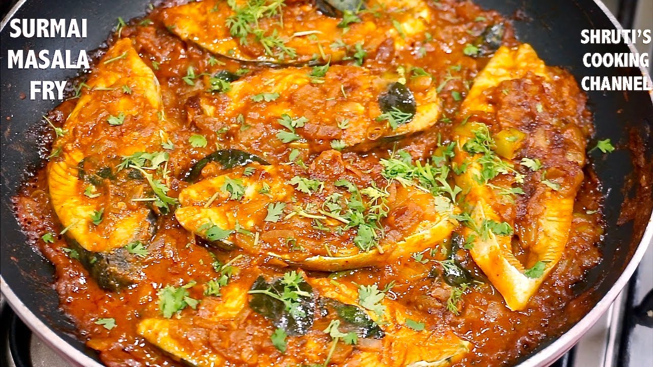surmai masala fry recipe | anjal masala fry | king fish fry | Mangalorean fish fry recipe