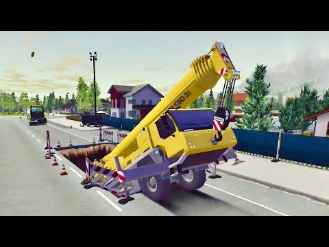 Construction Simulator 3 - #43 Become a Master Road Fixer: Repair Potholes - Gameplay