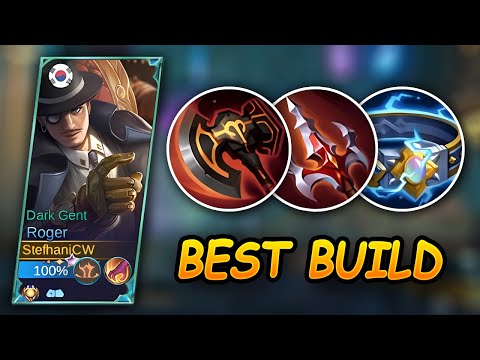 BEST Roger Build And Emblem Set 2023 - EASY 10+ Kills Each Match 🐺 | Roger Montage Eps 2