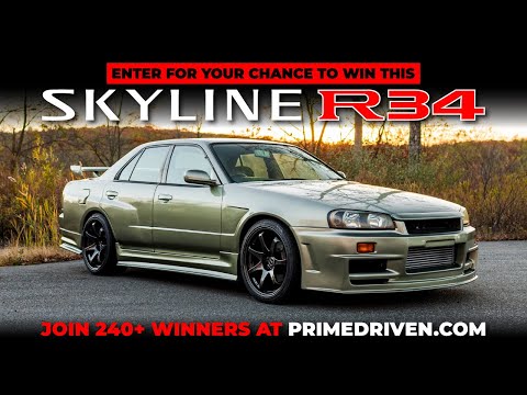 Win This Turbocharged Nissan R34 Skyline — Millennium Jade Perfection  - Paul Walker Would Approve!