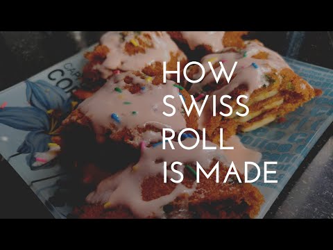 Homestyle Swiss Roll | Cake Roll With Banana Stuffing | How Swiss Roll Is Made | केक रोल रेसिपी