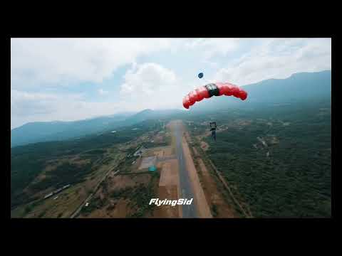 Craziest thing I have ever shot using FPV drone , Paramotor BaseJump 😜ft. @sajidneo