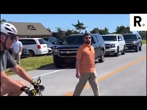 Video: Joe Biden se cayó de la bicicleta