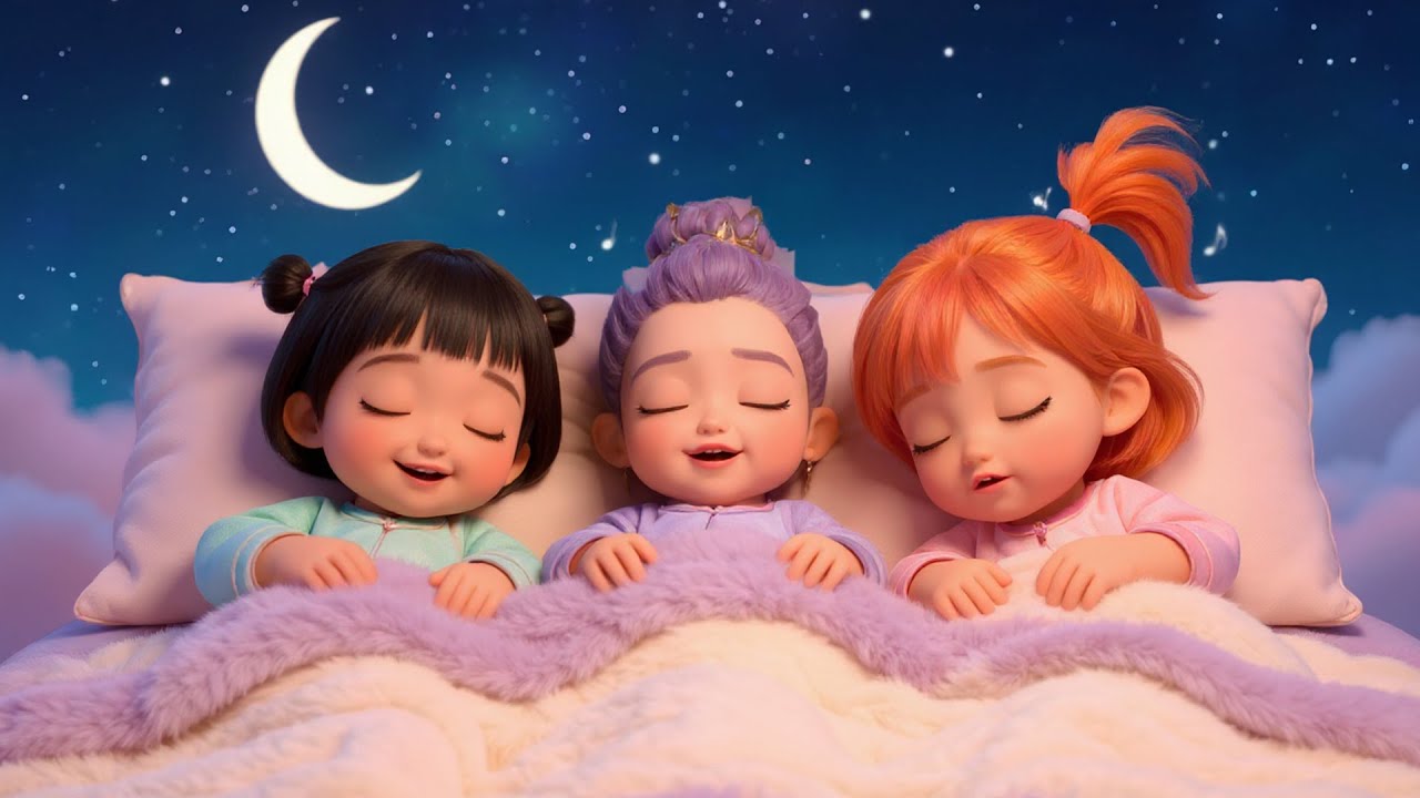 Dream Beneath the Starlit Sky ✨ Rumi, Zoey & Mira’s Magical Night | Relaxing Music for Peaceful Rest