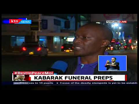 Rest In Peace Moi: Kabarak funeral preparation