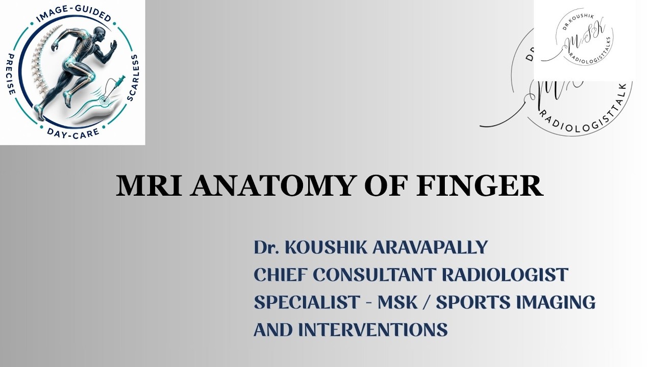 MRI ANATOMY OF FINGER