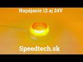 LED maják 12/24V - oranžový / 18x LED / ECE R65/R10 / magnet (ø113 x 47mm) - Video Youtube