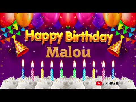 Malou Happy birthday To You - Happy Birthday song name Malou 🎁