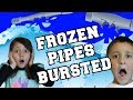 Our House Flooded! Frozen Pipes Bursted @ Zero Degrees!