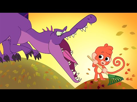 Big Spinosaurus, Strong T-Rex & Scary Velociraptor | Club Baboo Dinosaurs for Kids |  Dino Videos