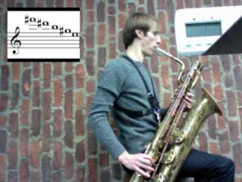 Baritone Saxophone Altissimo Exercise (Advanced)