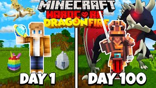 I Survived 100 Days as a DRAGON TRAINER in HARDCORE Minecraft!