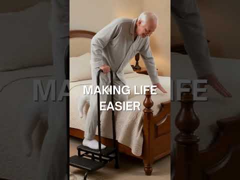 2 Step Stool with Handle | Portable Safety Step Stool for Elderly | For Bathroom, Kitchen, and Home Use | Dual Step Stool