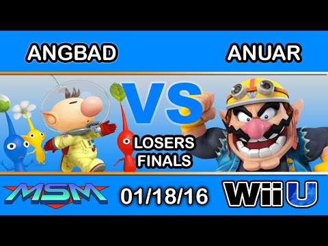MSM 33 - 2Scoops | Angbad (Olimar) Vs. ANUAR (Wario) Losers Finals - Smash Wii U