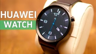 HUAWEI Watch (Stainless Steel with Black Leather Strap) - відео 2