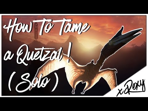 How To Tame A Quetzal (Solo) - ARK: Survival Evolved