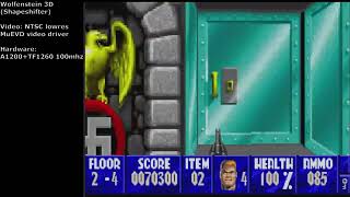 Wolfenstein 3D, Mac version on A1200 AGA