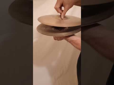 ZILDJIAN (C VIDEO) US MILITARY ISSUE 1950'S HI HATS CYMBALS PAIR FREE SHIP INSURED TO CUSA! image 8