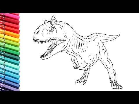 How to Draw New Dinosaur Carnotaur from Jurassic World – Dinosaurs