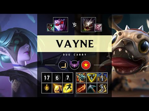 Vayne ADC vs Kog'Maw: Godlike - VN Master Patch 14.24