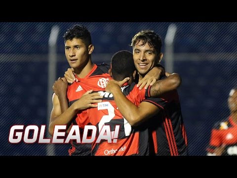 Gols - Flamengo 6 x 0 Nacional - Copa SP 2017